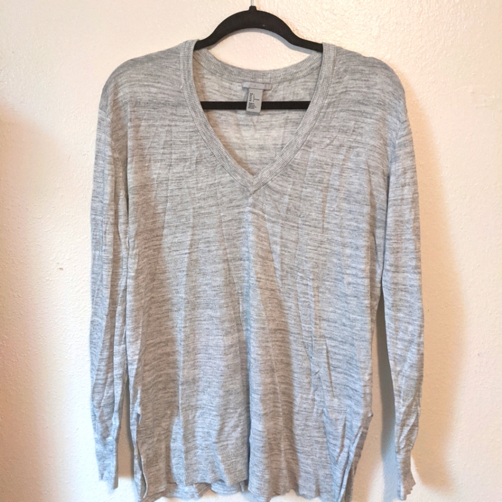 H&M Slouchy Grey Top
